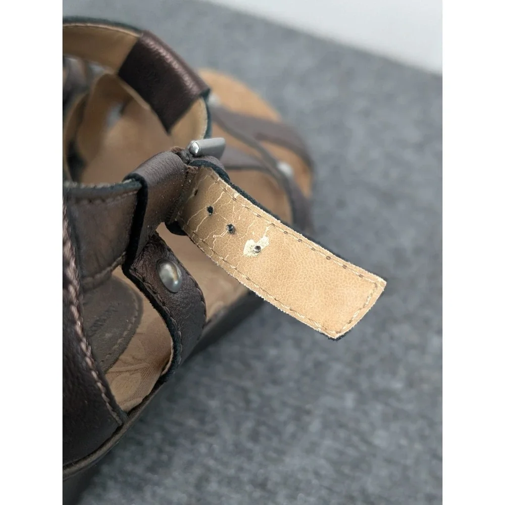 BOC Born‎ Concept Women's Metallic Brown Wedge Sandals Size 7 Studded